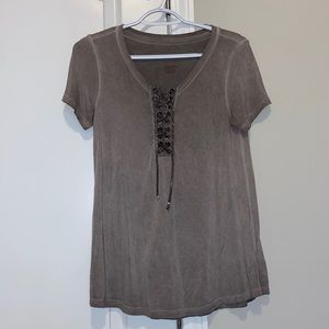 American Eagle tassel top